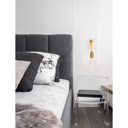 Brass Metal & Clear Glass LED G9 1x6 Watt 230 Volt IP20 Bulb Excluded L: 9.5 W: 20 H: 39 cm 