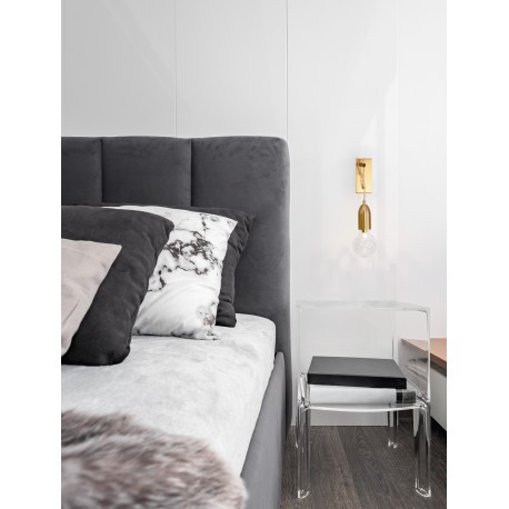 Brass Metal & Clear Glass LED G9 1x6 Watt 230 Volt IP20 Bulb Excluded L: 9.5 W: 20 H: 39 cm 