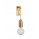 Brass Metal & Clear Glass LED G9 1x6 Watt 230 Volt IP20 Bulb Excluded L: 9.5 W: 20 H: 39 cm 