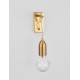 Brass Metal & Clear Glass LED G9 1x6 Watt 230 Volt IP20 Bulb Excluded L: 9.5 W: 20 H: 39 cm 