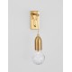 Brass Metal & Clear Glass LED G9 1x6 Watt 230 Volt IP20 Bulb Excluded L: 9.5 W: 20 H: 39 cm 