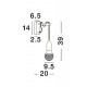 Brass Metal & Clear Glass LED G9 1x6 Watt 230 Volt IP20 Bulb Excluded L: 9.5 W: 20 H: 39 cm 