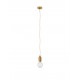 Brass Metal & Clear Glass LED G9 1x6 Watt 230 Volt IP20 Bulb Excluded D: 9.5 H: 120 cm Adjustable height 
