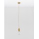 Brass Metal & Clear Glass LED G9 1x6 Watt 230 Volt IP20 Bulb Excluded D: 9.5 H: 120 cm Adjustable height 