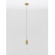 Brass Metal & Clear Glass LED G9 1x6 Watt 230 Volt IP20 Bulb Excluded D: 9.5 H: 120 cm Adjustable height 