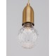 Brass Metal & Clear Glass LED G9 1x6 Watt 230 Volt IP20 Bulb Excluded D: 9.5 H: 120 cm Adjustable height 