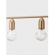 Brass Metal & Clear Glass LED G9 5x6 Watt 230 Volt IP20 Bulb Excluded L: 128 W: 10 H: 120 cm Adjustable height 
