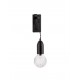 Black Metal & Clear Glass LED G9 1x6 Watt 230 Volt IP20 Bulb Excluded L: 9.5 W: 20 H: 39 cm Adjustable height 