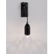 Black Metal & Clear Glass LED G9 1x6 Watt 230 Volt IP20 Bulb Excluded L: 9.5 W: 20 H: 39 cm Adjustable height 