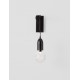 Black Metal & Clear Glass LED G9 1x6 Watt 230 Volt IP20 Bulb Excluded L: 9.5 W: 20 H: 39 cm Adjustable height 