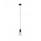 Black Metal & Clear Glass LED G9 1x6 Watt 230 Volt IP20 Bulb Excluded D: 9.5 H: 120 cm Adjustable height 