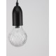Black Metal & Clear Glass LED G9 1x6 Watt 230 Volt IP20 Bulb Excluded D: 9.5 H: 120 cm Adjustable height 