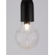 Black Metal & Clear Glass LED G9 1x6 Watt 230 Volt IP20 Bulb Excluded D: 9.5 H: 120 cm Adjustable height 