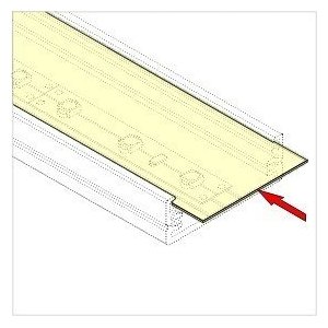 Profile LED Large ALU Anodisé 1000mm