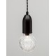 Black Metal & Clear Glass LED G9 3x6 Watt 230 Volt IP20 Bulb Excluded D: 30 H: 150 cm Adjustable height 