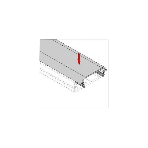 Profile LED Large ALU Anodisé 1000mm
