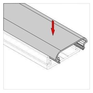 Profile LED Large ALU Anodisé 1000mm
