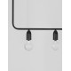 Black Metal & Clear Glass LED G9 5x6 Watt 230 Volt IP20 Bulb Excluded L: 128 W: 10 H: 120 cm Adjustable height 