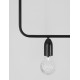Black Metal & Clear Glass LED G9 5x6 Watt 230 Volt IP20 Bulb Excluded L: 128 W: 10 H: 120 cm Adjustable height 