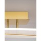 Gold Aluminium & Acrylic LED 34 Watt 230 Volt 2162Lm 3000K IP20 L: 50 W: 50 H: 11.5 cm 