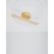 Gold Aluminium & Acrylic LED 26 Watt 230 Volt 1869Lm 3000K IP20 D: 53 H: 11.5 cm 