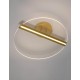 Gold Aluminium & Acrylic LED 26 Watt 230 Volt 1869Lm 3000K IP20 D: 53 H: 11.5 cm 
