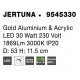 Gold Aluminium & Acrylic LED 26 Watt 230 Volt 1869Lm 3000K IP20 D: 53 H: 11.5 cm 