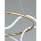 Triac Dimmable Gold Aluminium & Acrylic LED 43 Watt 230 Volt 4581Lm 3000K IP20 D: 70 H: 120 cm Adjustable Height 