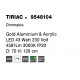 Triac Dimmable Gold Aluminium & Acrylic LED 43 Watt 230 Volt 4581Lm 3000K IP20 D: 70 H: 120 cm Adjustable Height 