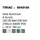 Gold Aluminium & Acrylic LED 31 Watt 230 Volt 2784Lm 3000K IP20 L: 40 H: 160 cm 