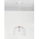 Matt White Metal Natural Wood LED E27 1x12 Watt 230 Volt IP20 Bulb Excluded D: 30 H1: 19.5 H2: 120 cm Adjustable height 
