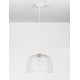Matt White Metal Natural Wood LED E27 1x12 Watt 230 Volt IP20 Bulb Excluded D: 30 H1: 19.5 H2: 120 cm Adjustable height 