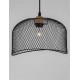 Matt Black Metal Natural Wood LED E27 1x12 Watt 230 Volt IP20 Bulb Excluded D: 30 H1: 19.5 H2: 120 cm Adjustable height 