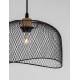 Matt Black Metal Natural Wood LED E27 1x12 Watt 230 Volt IP20 Bulb Excluded D: 30 H1: 19.5 H2: 120 cm Adjustable height 