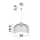 Matt Black Metal Natural Wood LED E27 1x12 Watt 230 Volt IP20 Bulb Excluded D: 30 H1: 19.5 H2: 120 cm Adjustable height 