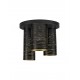 Black Metal Outside Gold Metal Inside LED E14 3x5 Watt 230 Volt IP20 Bulb Excluded D: 30 H: 26.5 cm 