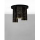 Black Metal Outside Gold Metal Inside LED E14 3x5 Watt 230 Volt IP20 Bulb Excluded D: 30 H: 26.5 cm 