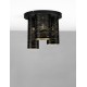 Black Metal Outside Gold Metal Inside LED E14 3x5 Watt 230 Volt IP20 Bulb Excluded D: 30 H: 26.5 cm 