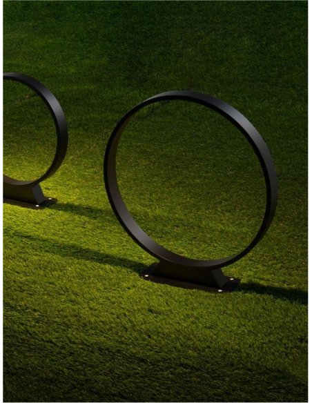 Potelet Rond 6W 3000°K IP65 440mm 405lm Noir NOVALUCE METRO