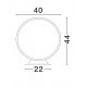 Potelet Rond 6W 3000°K IP65 440mm 405lm Noir NOVALUCE METRO