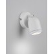 Sandy White Metal LED GU10 1x10 Watt 230 Volt IP44 Bulb Excluded D: 6.1 W: 9.7 H: 7.2 cm Rotating & Adjustable 
