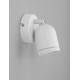 Sandy White Metal LED GU10 1x10 Watt 230 Volt IP44 Bulb Excluded D: 6.1 W: 9.7 H: 7.2 cm Rotating & Adjustable 