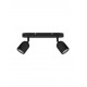 Sandy Black Metal LED GU10 2x10 Watt 230 Volt IP44 Bulb Excluded L: 28 W: 8 H: 9.7 cm Rotating & Adjustable 