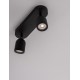 Sandy Black Metal LED GU10 2x10 Watt 230 Volt IP44 Bulb Excluded L: 28 W: 8 H: 9.7 cm Rotating & Adjustable 