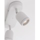 Sandy White Metal LED GU10 2x10 Watt 230 Volt IP44 Bulb Excluded L: 28 W: 8 H: 9.7 cm Rotating & Adjustable 