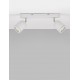 Sandy White Metal LED GU10 2x10 Watt 230 Volt IP44 Bulb Excluded L: 28 W: 8 H: 9.7 cm Rotating & Adjustable 