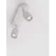 Sandy White Metal LED GU10 2x10 Watt 230 Volt IP44 Bulb Excluded L: 28 W: 8 H: 9.7 cm Rotating & Adjustable 