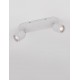 Sandy White Metal LED GU10 2x10 Watt 230 Volt IP44 Bulb Excluded L: 28 W: 8 H: 9.7 cm Rotating & Adjustable 