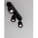 Sandy Black Metal LED GU10 3x10 Watt 230 Volt IP44 Bulb Excluded L: 48 W: 8 H: 9.7 cm Rotating & Adjustable 
