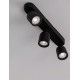 Sandy Black Metal LED GU10 3x10 Watt 230 Volt IP44 Bulb Excluded L: 48 W: 8 H: 9.7 cm Rotating & Adjustable 